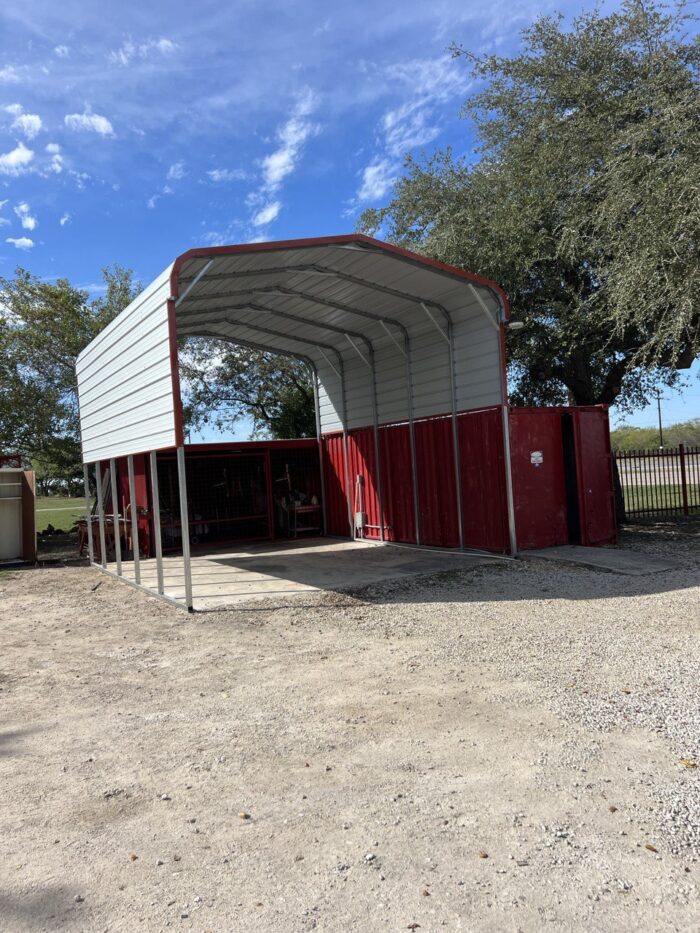 Metal RV Carport with Sides 18x35 — AR TX OK LA KS MS