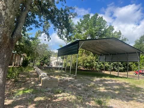 24x30x10 Metal Carport A Frame 3 Car