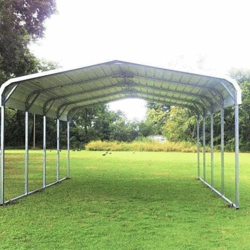 24x26x8 Metal Carport 2 Car Shelter