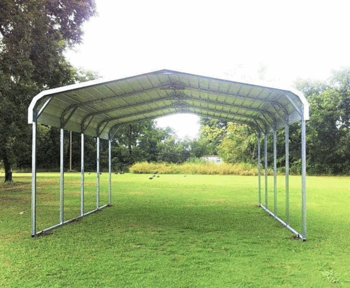 16x20 Metal Carport Car Shelter - Image 2