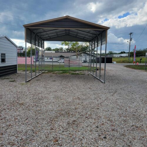 18x35x12 Metal RV Carport Boxed Eave Roof